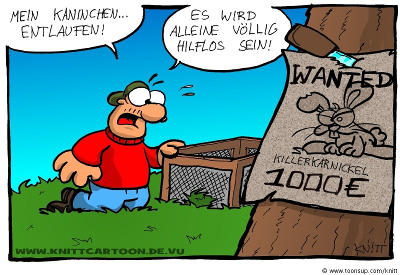 Cartoon: Entlaufen! 1