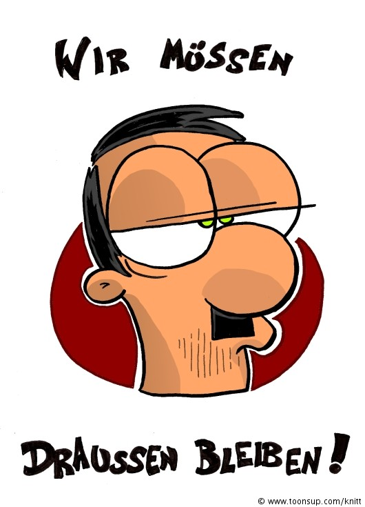 Illustration: Draussen bleiben! 1