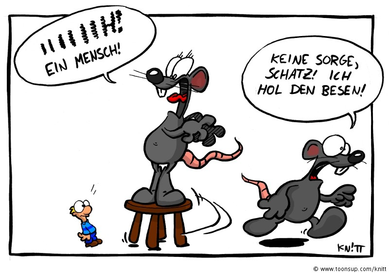 Cartoon: Studie: Die Ekelhaftigkeit des Menschen 1