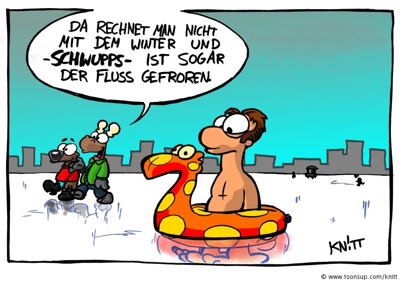 Cartoon: schnelle Temperaturänderung 1