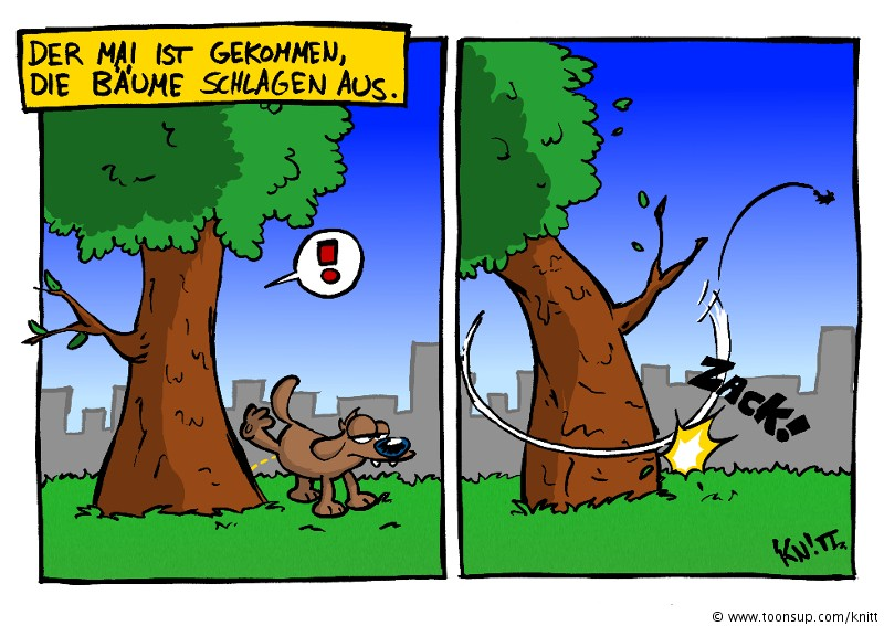 Cartoon: Der Mai ist gekommen. 1