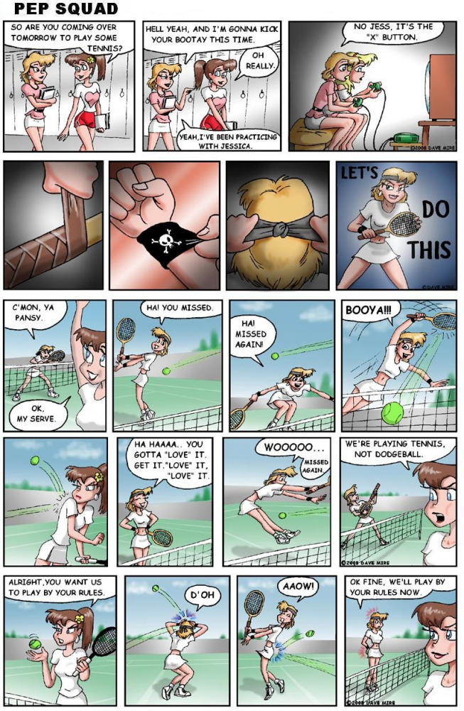 Cartoon: The Tennis Challenge 1 1