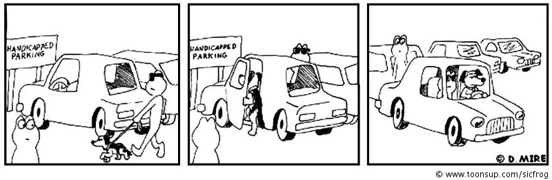 Cartoon: handicapped parking 1