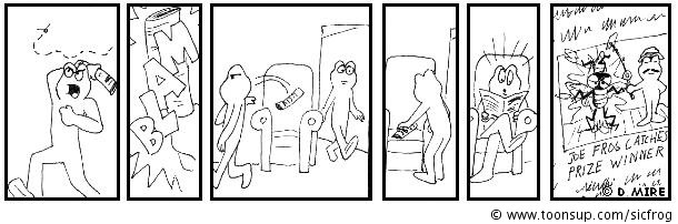 Cartoon: newspaper fly 1