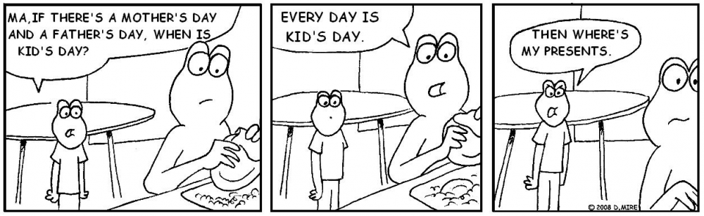 Cartoon: every parent says this 1