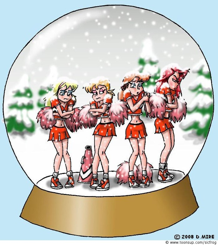 Illustration: Pep Squad snowglobe 1