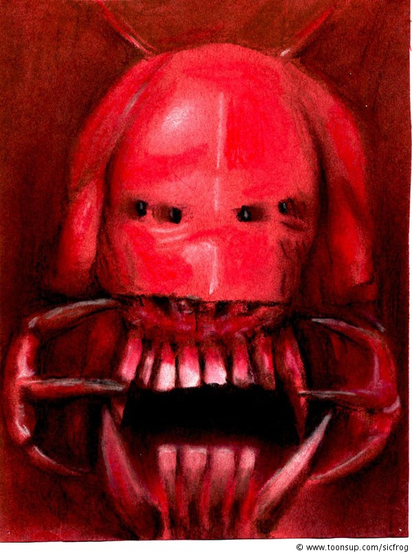 Illustration: alien head 1