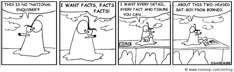 Cartoon: Artie B.Slime - facts and figures 1