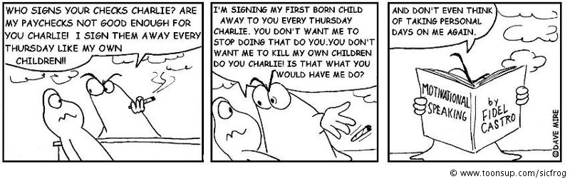 Cartoon: Artie B.Slime - motivation 1