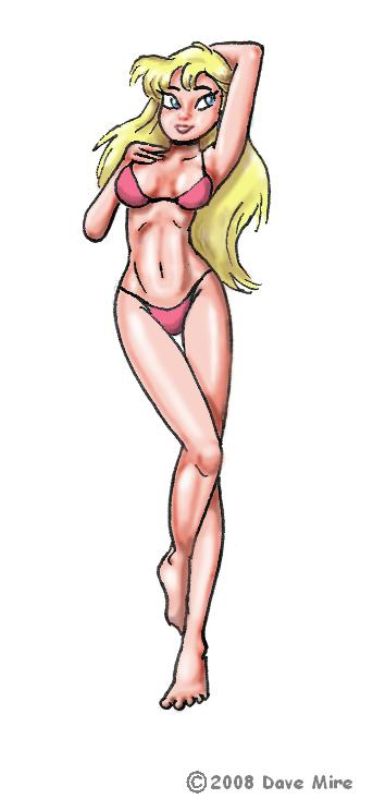 Illustration: Jessica swimsuit 1