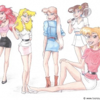 Illustration: Pep Squad girls (remastered) 2