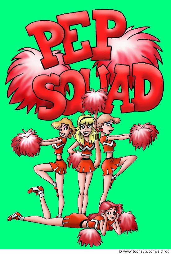 Illustration: Pep Squad pose (remastered) 1