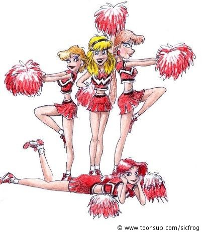 Illustration: Pep Squad pose (remastered) 2