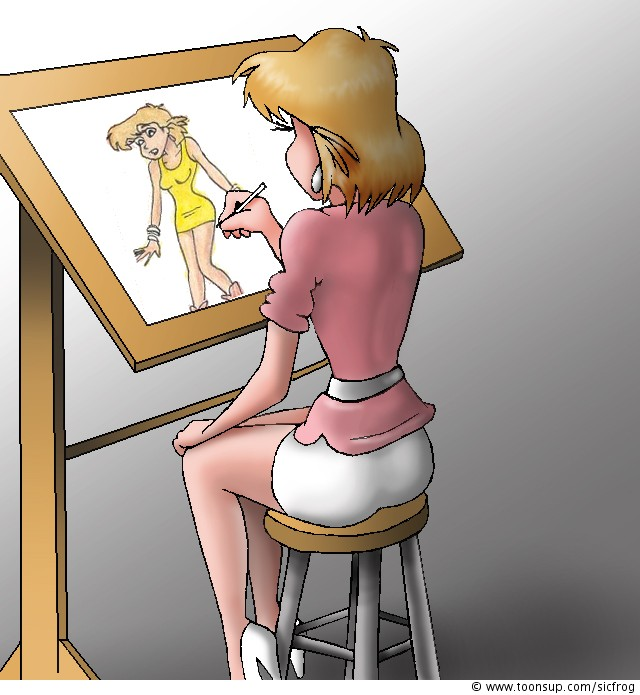 Illustration: Gina drawing 1