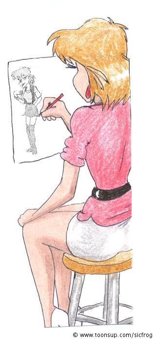 Illustration: Gina drawing 2