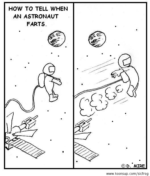 Cartoon: astronaut 1