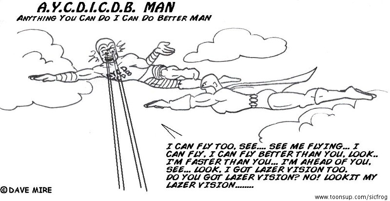 Cartoon: Useless superheroes - AYCDICDB MAN 1