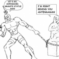 Useless Superheroes - Granite Statue Man