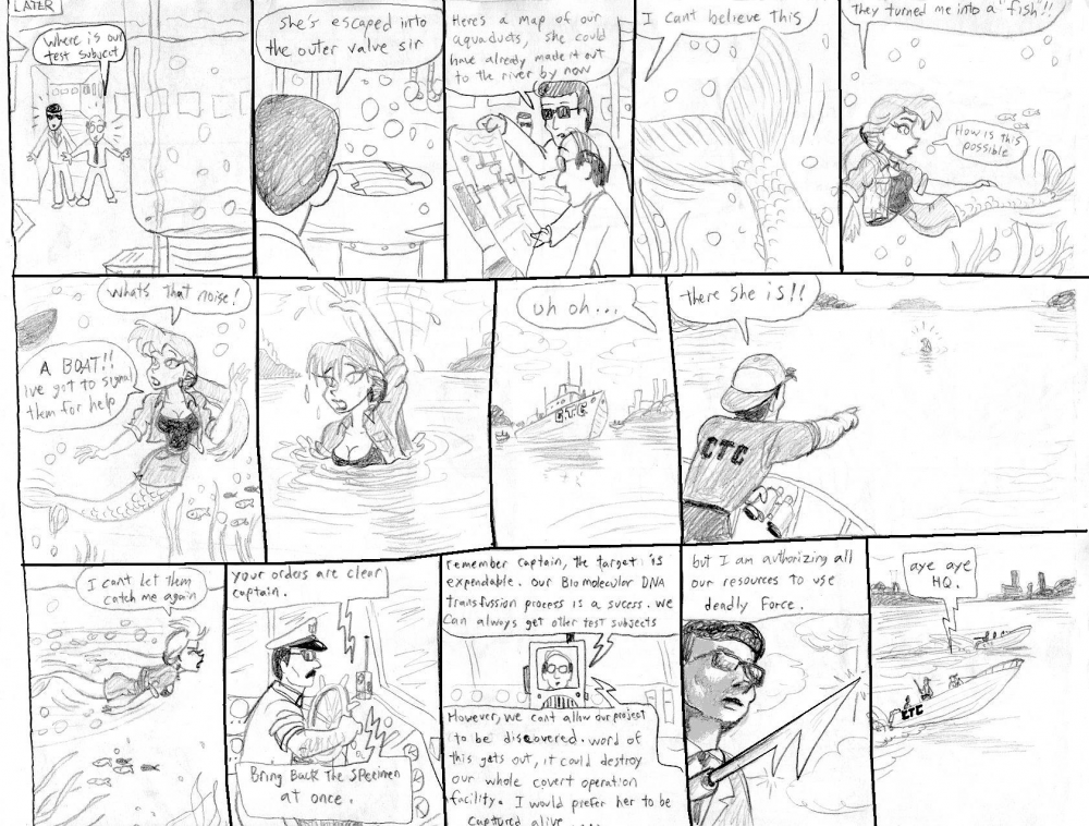 Illustration: Bridgette's sea adventure pt.3 1