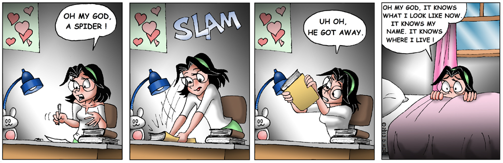 Comic: Pep Squad - Marissa vs the spider 1
