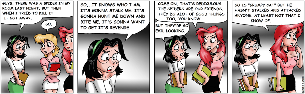 Comic: Pep Squad - Marissa vs the spider pt.2 1