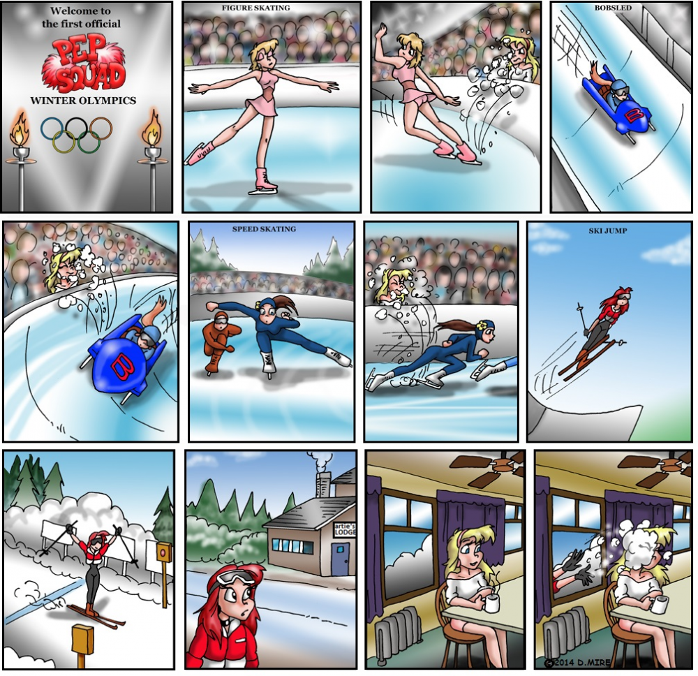Comic: Pep Squad - winter olympics 1