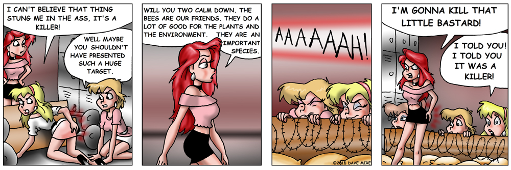 Comic: Pep Squad vs the bee - pt.3 1
