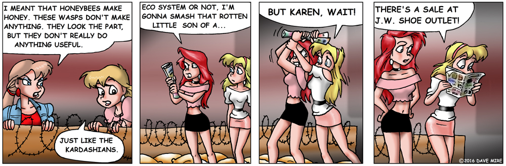 Comic: Pep Squad vs the bee pt.6, Let it Bee 1