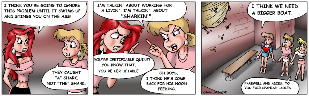 Comic: Pep Squad vs the bee pt.8, a bigger boat 1