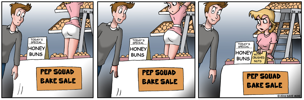 Comic: Pep Squad - bake sale (today's special) 1