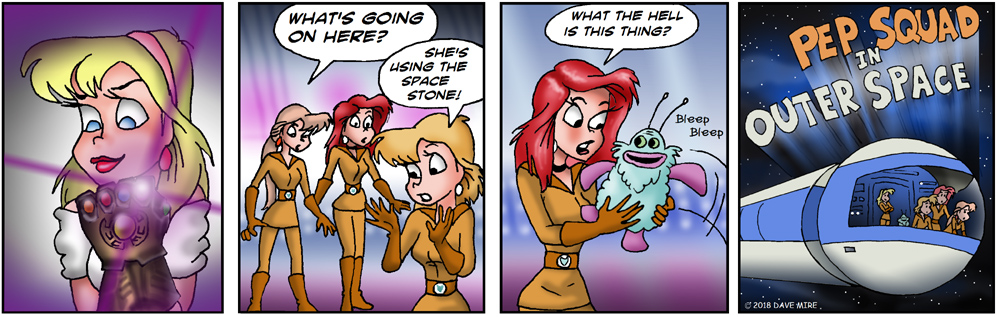 Comic: Pep Squad vs The Infinity Gauntlet pt.2 The Space Stone 1