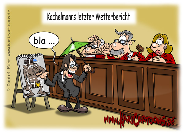 Cartoon: Kachelmanns letzter Wetterbericht 1