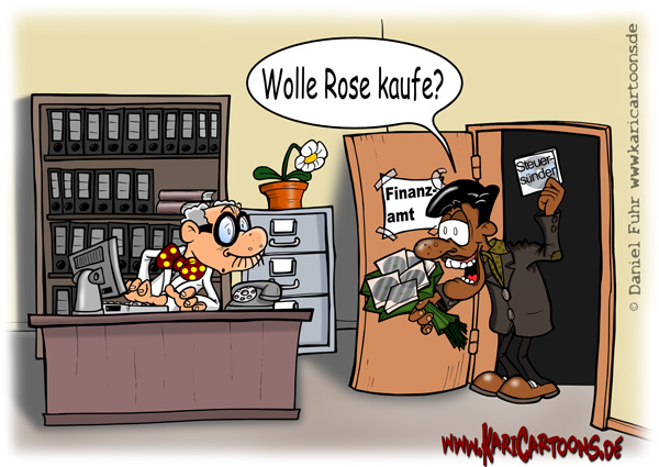 Cartoon: Wolle Rose kaufe? 1