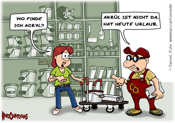 Cartoon: Acryl 1