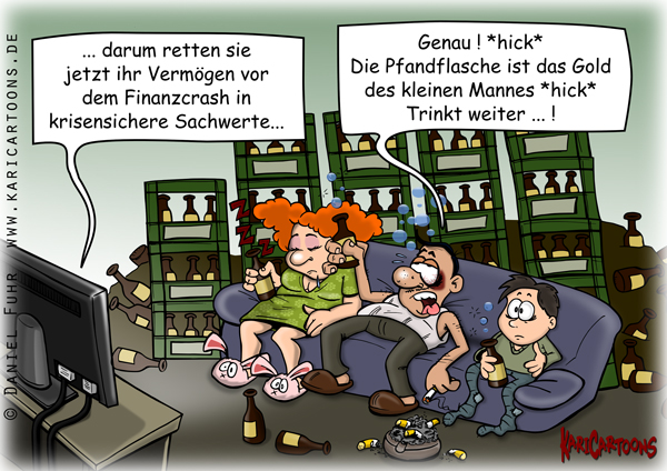 Cartoon: Pfandflaschen 1