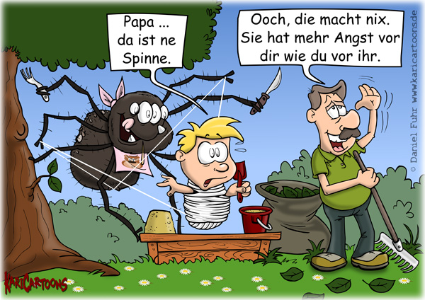 Cartoon: Spinne 1