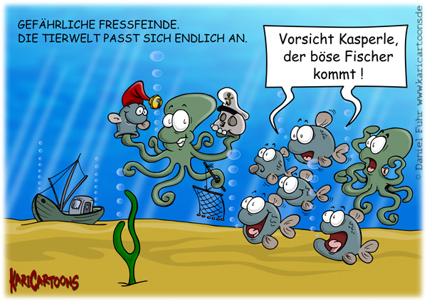 Cartoon: Böser Fischer 1
