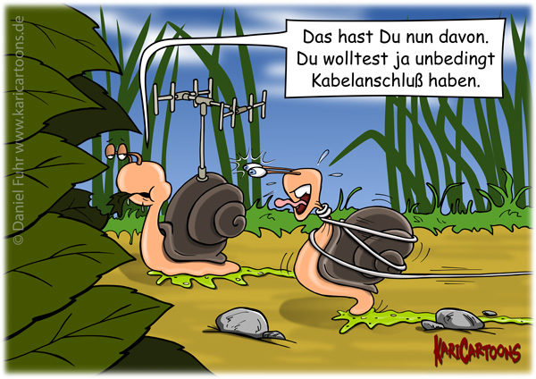 Cartoon: Kabelanschluß 1