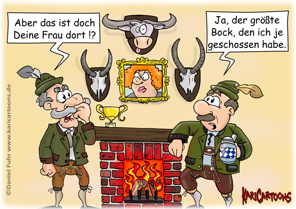 Cartoon: Bock geschossen 1