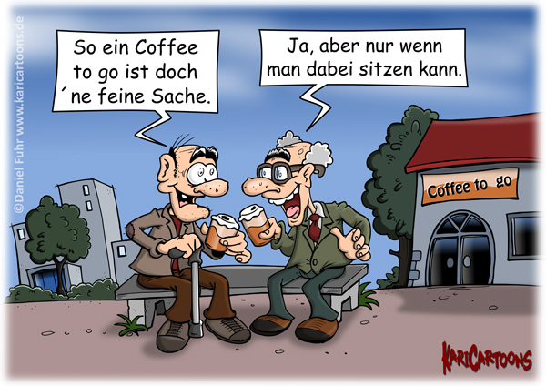 Cartoon: Coffee to go 1