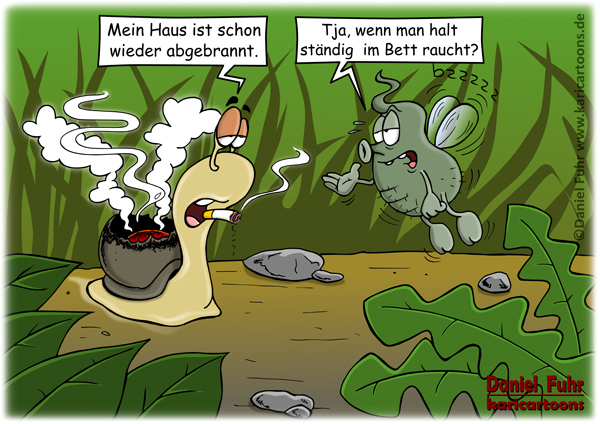 Cartoon: Abgebrannt 1