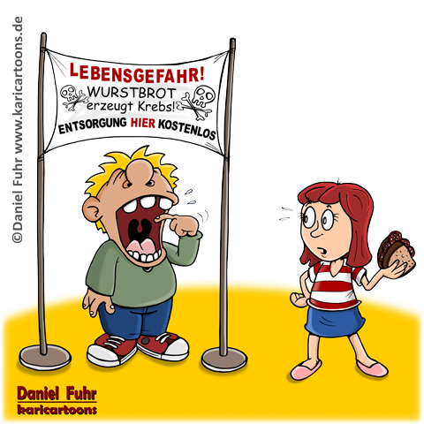 Cartoon: Wurstbrot 1