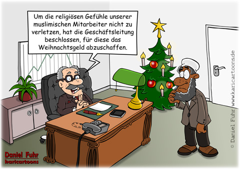 Cartoon: Weihnachtsgeld 1