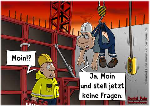Cartoon: Kran-Malheur 1