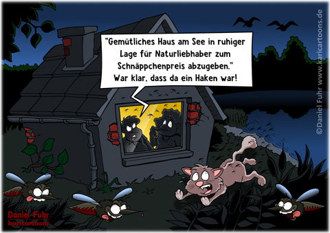 Cartoon: Haus am See 1