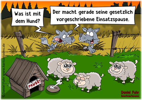 Cartoon: Einsatzpause 1