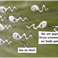 Zur Quelle schwimmen
