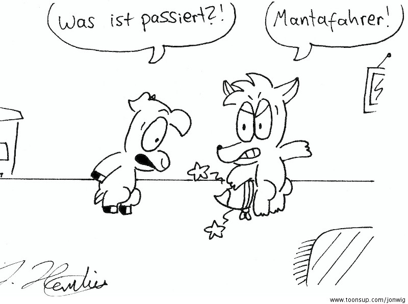 Cartoon: Begehrter Schwanz 1