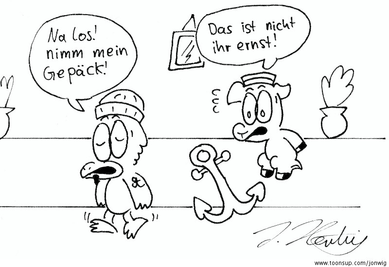 Cartoon: Seefahrer 1
