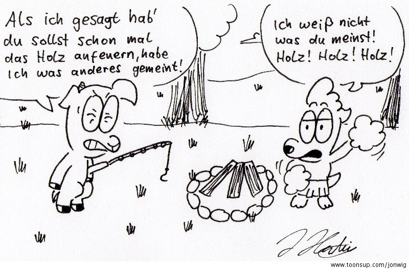 Cartoon: Anfeuern 1